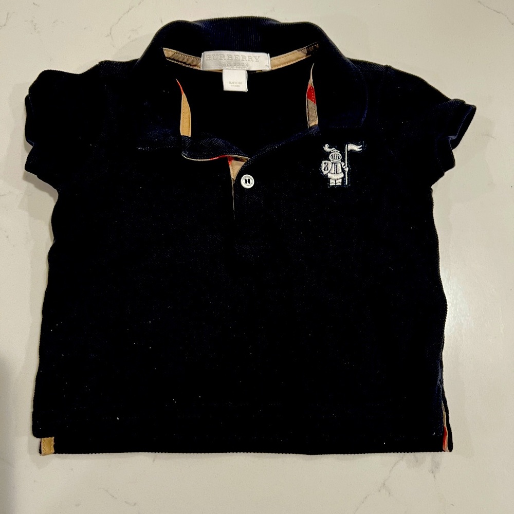 Burberry Children Polo baby boy 6 months black